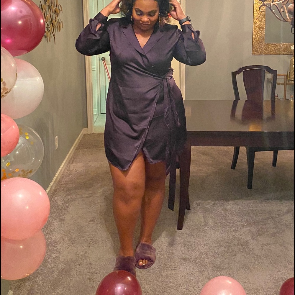 Purple Robe Dress